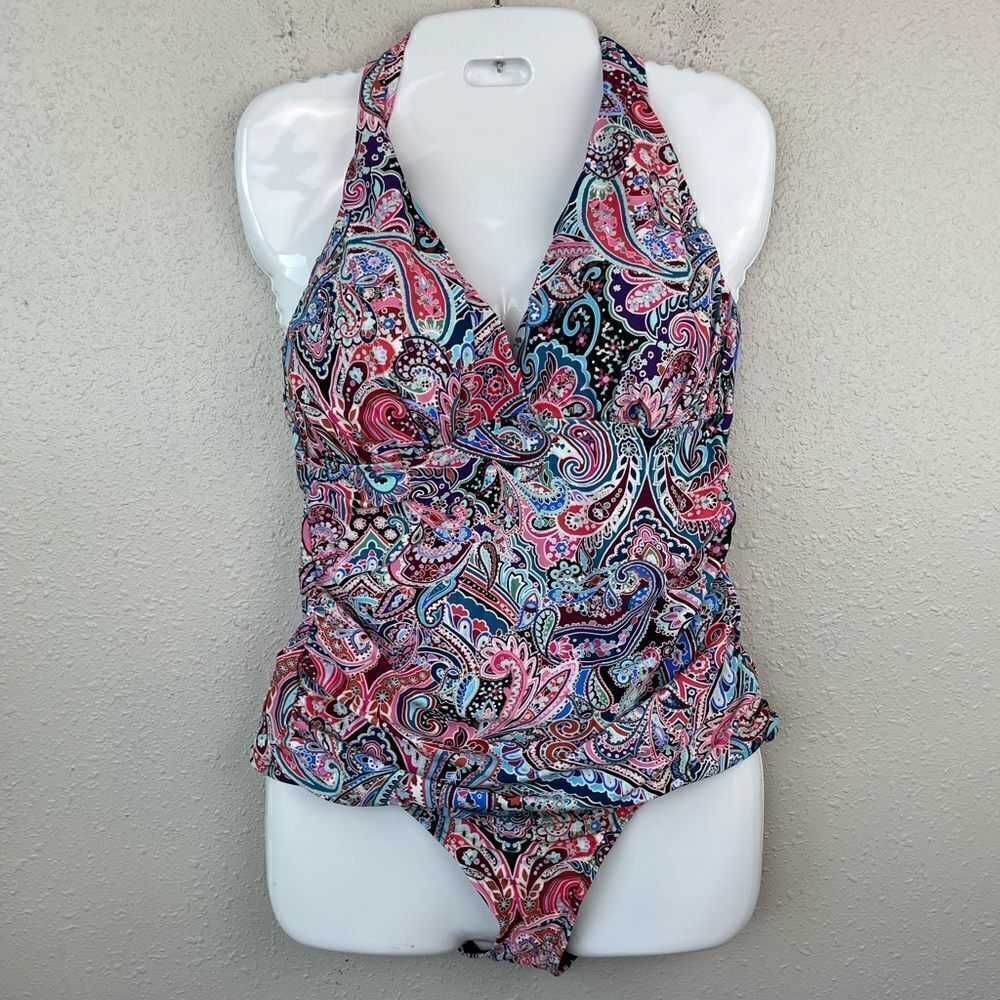 NWT La Blanca Tankini Top and Matching Bottoms Sizes 8 or 16